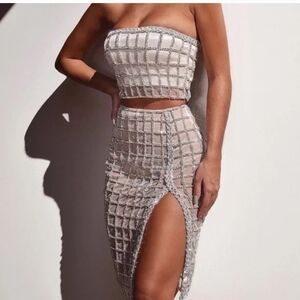 Meshki Daniella Crystal Skirt